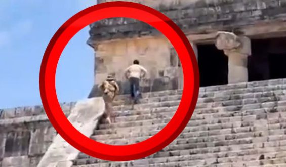 Festnahme und Geldstrafe für Touristen auf Kukulkán-Pyramide