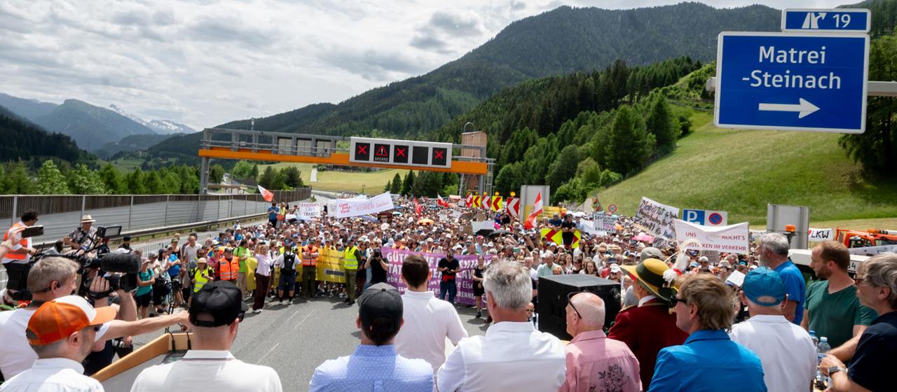 Protest am Brenner: Einwohner fordern Maßnahmen