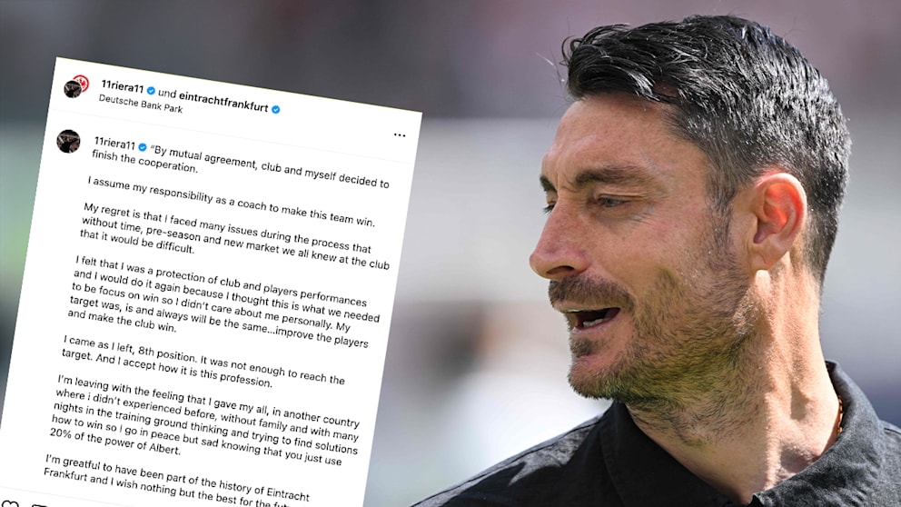 Albert Rieras Kritik an Eintracht Frankfurt