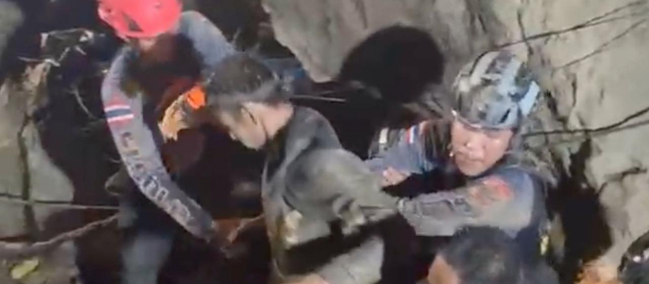 Rettung eines Goldsuchers in Laos