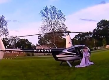 Helikopter statt Limousine: Spektakulärer Auftritt beim Abschlussball