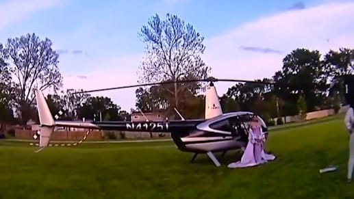Helikopter statt Limousine: Spektakulärer Auftritt beim Abschlussball