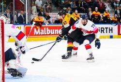 Deutschland feiert Tor-Sieg bei der Eishockey-WM gegen Großbritannien