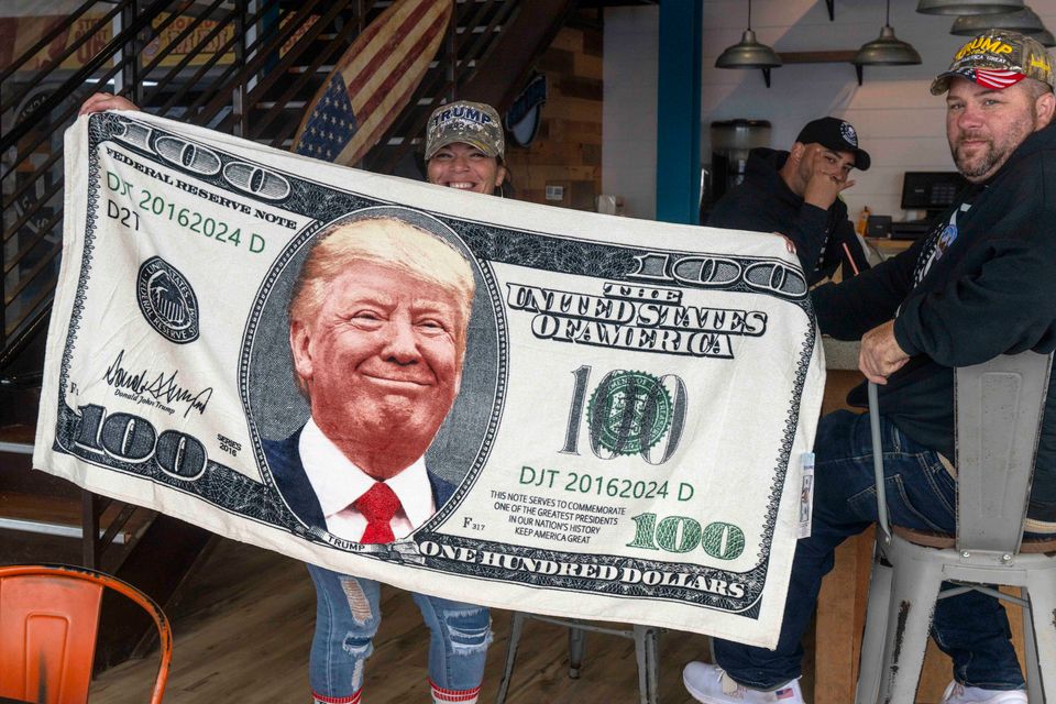 Druck für 250-Dollar-Banknote mit Trump-Abbild