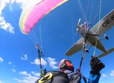 Erschreckender Unfall: Cessna kollidiert mit Gleitschirm