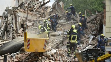 Einsatz nach Hauseinsturz in Görlitz: Suche nach Vermissten geht weiter