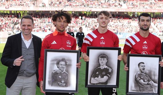 Saisonabschluss beim 1. FC Nürnberg: Verabschiedung von Spielern und Trainern