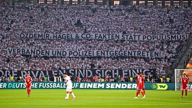 Spielunterbrechung durch Fanproteste beim DFB-Pokalfinale