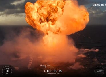 Raketentest für Mondreise: Feurige Landung von SpaceX’s Starship