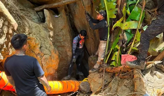 Rettungsmission für Eingeschlossene in Höhle in Laos