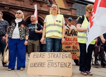 Zalando-Mitarbeiter in Erfurt protestieren gegen Standortschließung