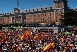 Proteste gegen Spaniens Regierungschef in Madrid: Rücktrittsforderungen und Korruptionsvorwürfe