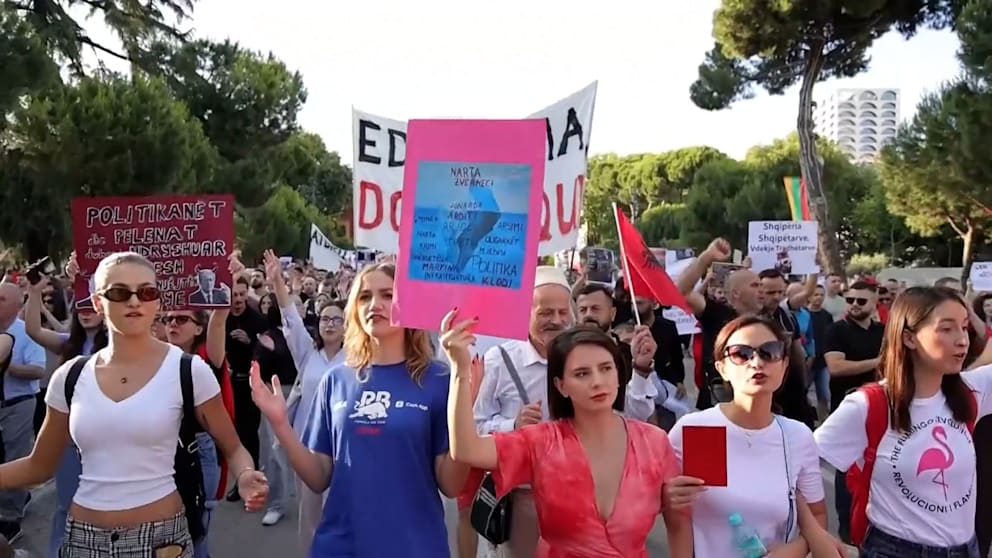 Proteste in Albanien gegen geplantes Luxus-Resort der Trump-Familie