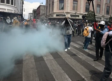 Polizeieinsatz mit Tränengas bei Lehrerprotest in Mexiko