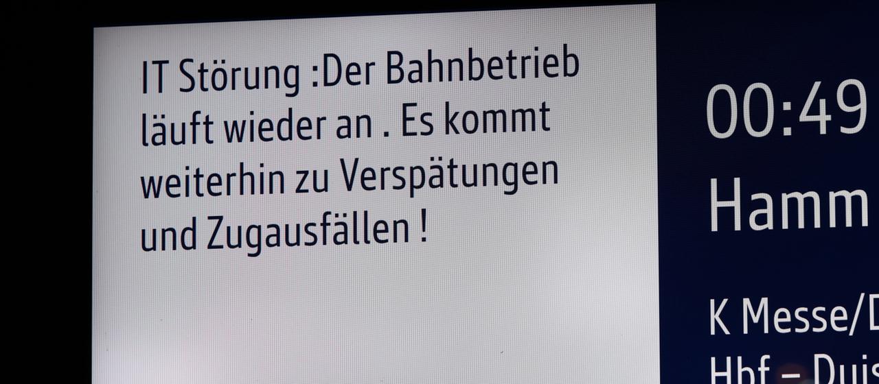 Störung bei der Deutschen Bahn behoben: Zugverkehr läuft wieder
