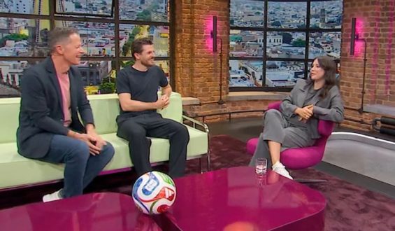 Ungewöhnlicher TV-Auftritt eines Fußball-Ehepaars