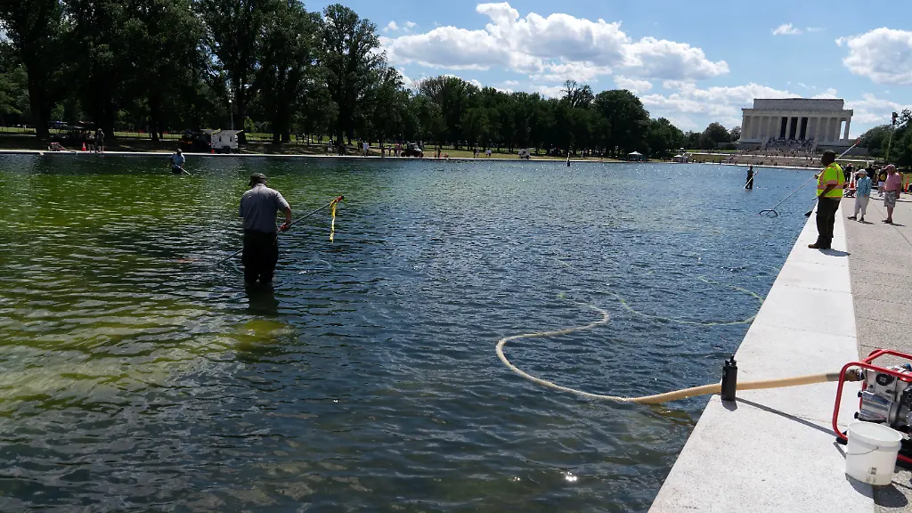 Festnahme nach Schaden im Lincoln Memorial Reflecting Pool