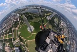 Irre Probe zu Trumps Mega-Feier: Ungewöhnliche Ansichten des Washington Monuments