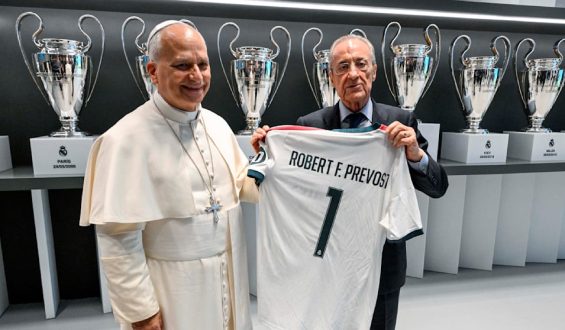 Papst Leo XIV besucht Real Madrid