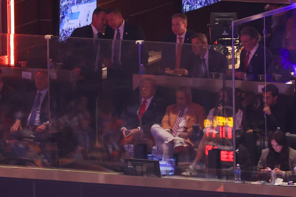 Donald Trump Besuch bei den NBA-Playoffs