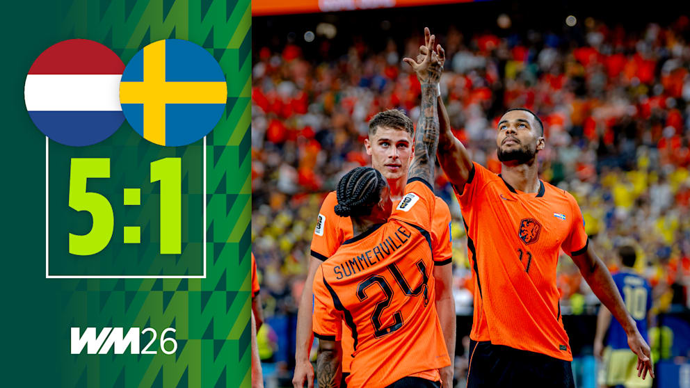 Hollands Sieg gegen Schweden im zweiten WM-Gruppenspiel