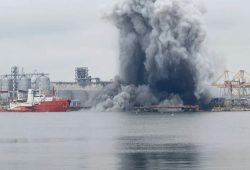 Explosion einer Seedrohne im Hafen von Konstanza