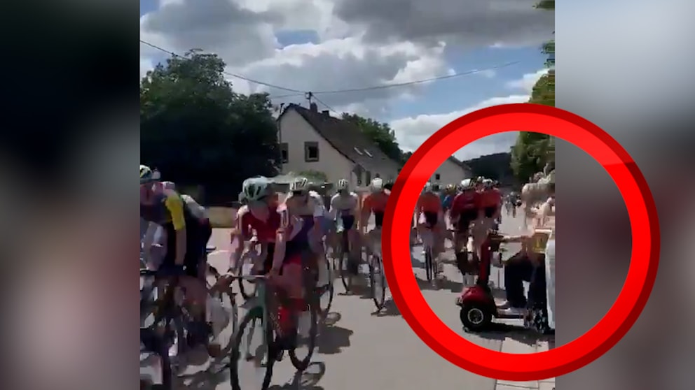 Seniorin auf Rennstrecke sorgt für Massencrash