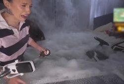 Livestream wird von Wassereinbruch überrascht