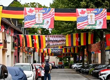 Fahnenmeer erinnert an WM 2006