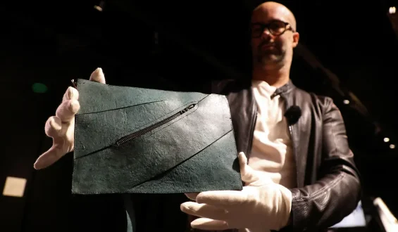 Handtasche aus rekonstruiertem Sauriermaterial bleibt unversteigert