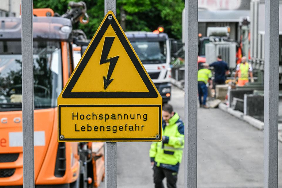 Reparaturarbeiten nach Stromausfall in Reutlingen