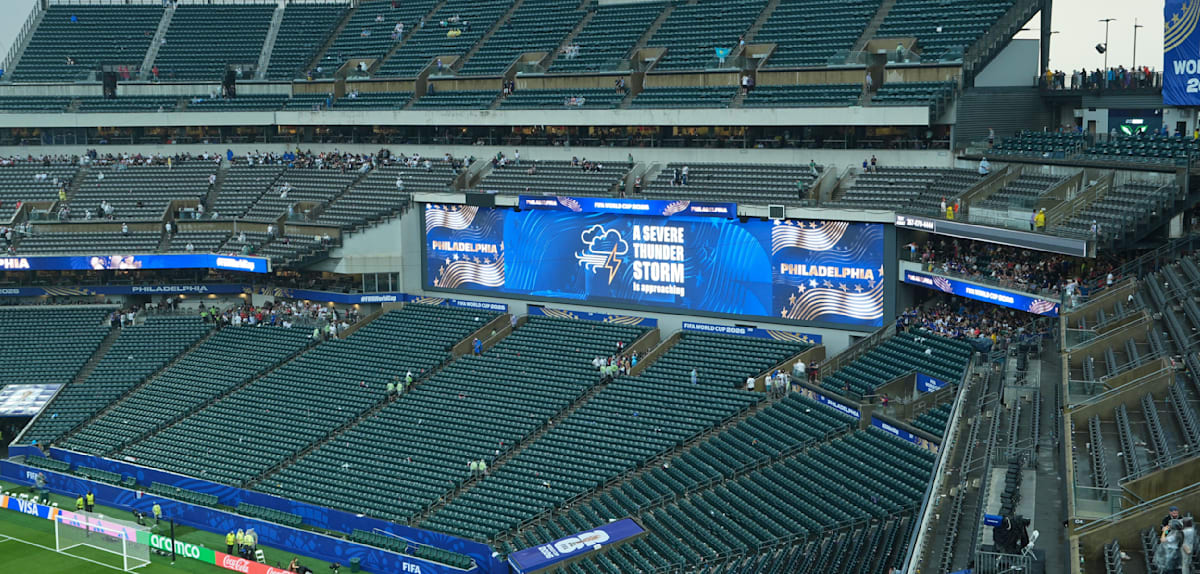 Gewitter sorgt für Unterbrechung beim Frankreich-Spiel in Philadelphia