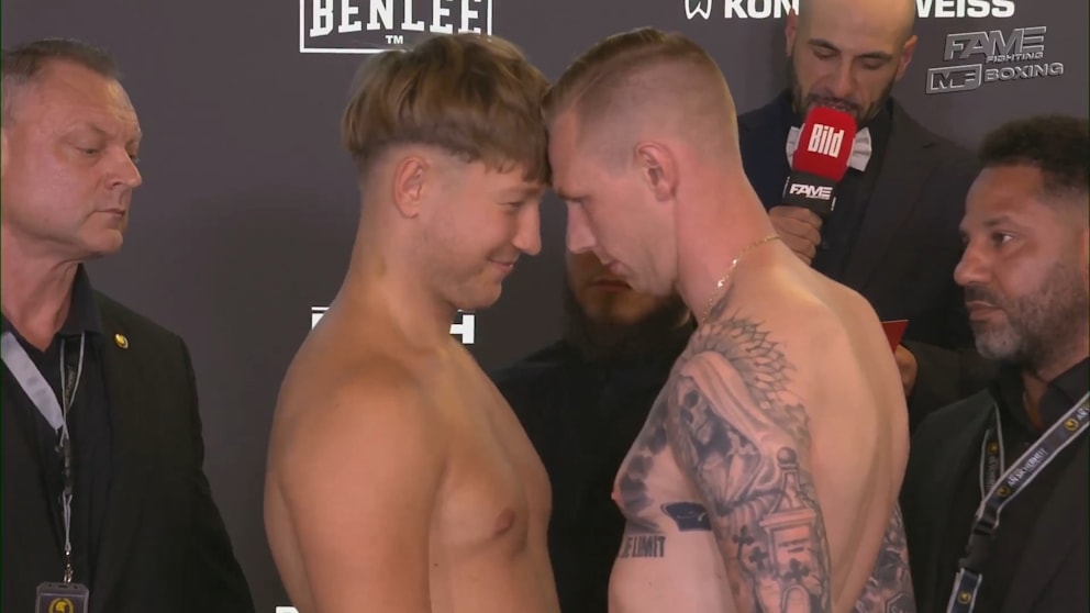 Küssen oder kämpfen? Face-off sorgt für Verwirrung