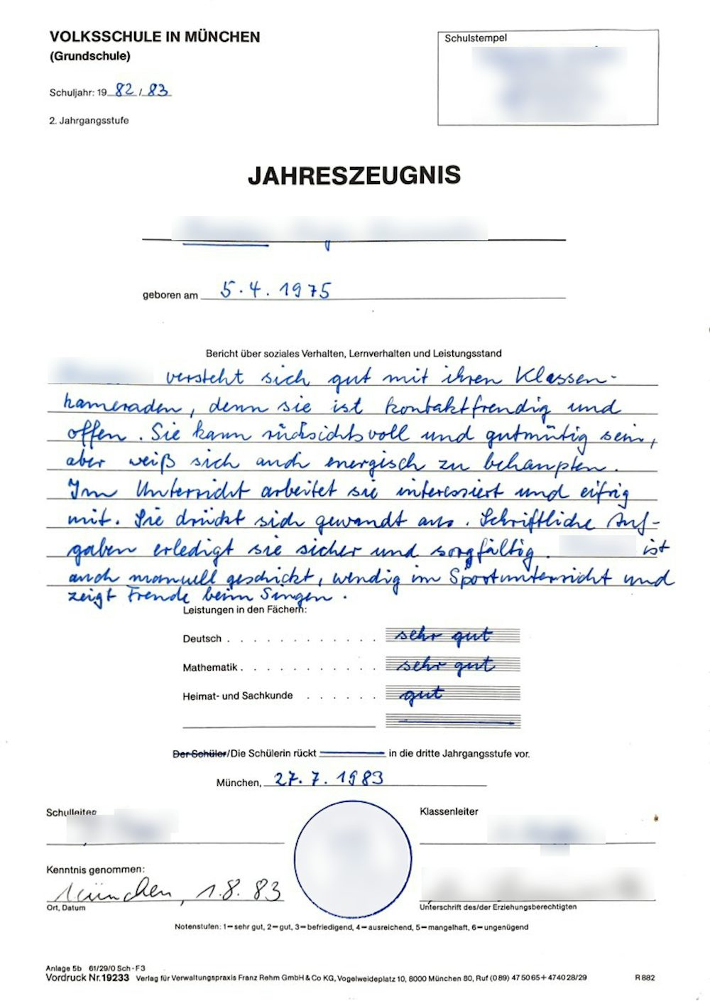 Erinnerungen an den Schulalltag der 1980er Jahre