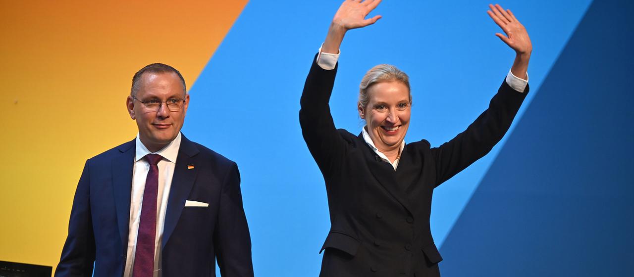 Weidel und Chrupalla erneut zu AfD-Vorsitzenden gewählt