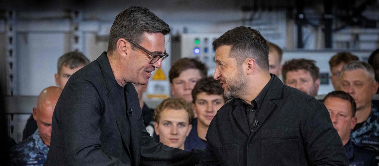 Burnham empfängt ukrainischen Präsidenten Selenskyj