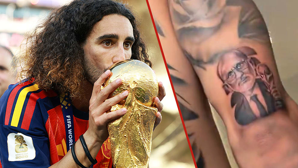Spanischer Weltmeister Marc Cucurella lässt sich Trainer tätowieren