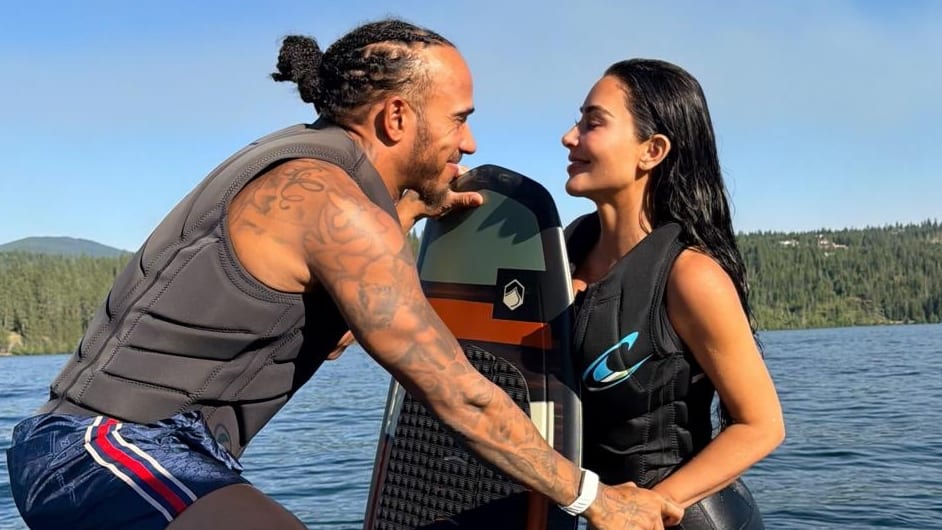 Turtel-Urlaub am See: Die Liebesgeschichte zwischen Lewis Hamilton und Kim Kardashian