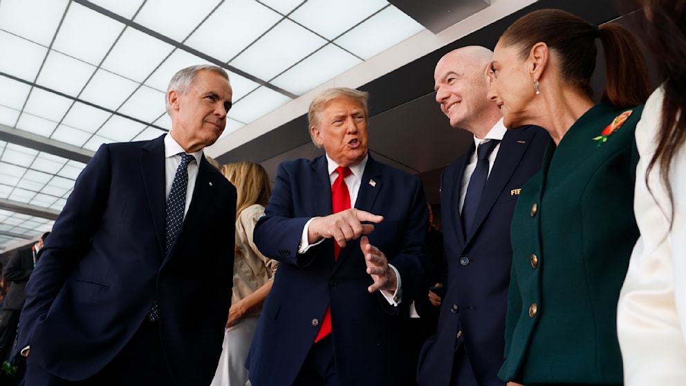 Donald Trump besucht das WM-Finale
