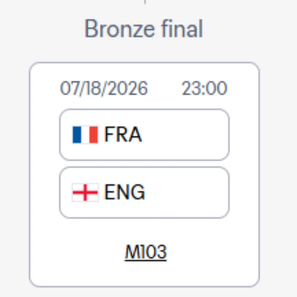 Neue Bezeichnung für Spiel um Platz drei bei der FIFA-WM
