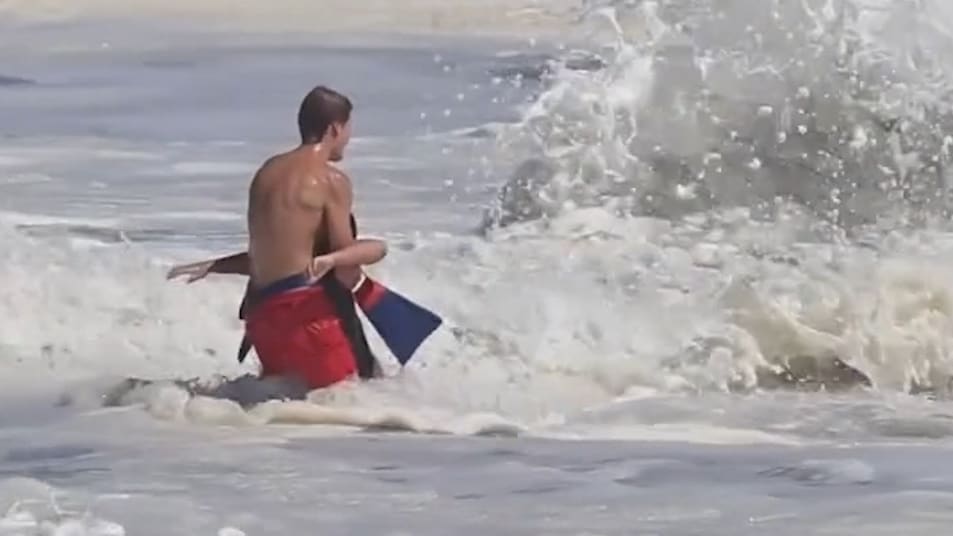 Mutiger Einsatz eines jungen Rettungsschwimmers