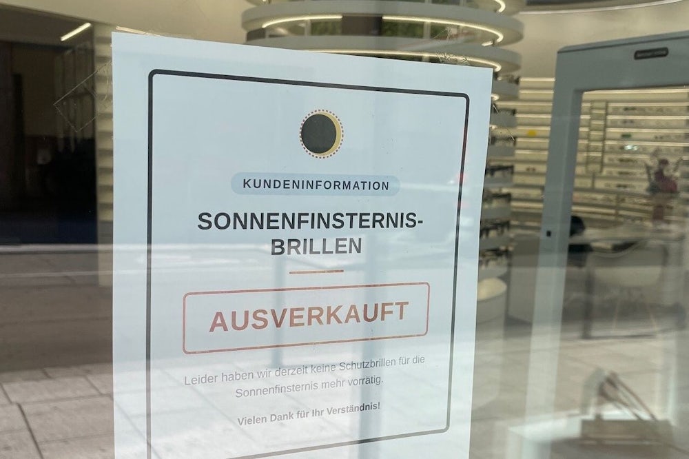 Sicherheitsvorkehrungen bei der Beobachtung einer Sonnenfinsternis