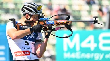 Justus Strelow gewinnt City-Biathlon in Dresden