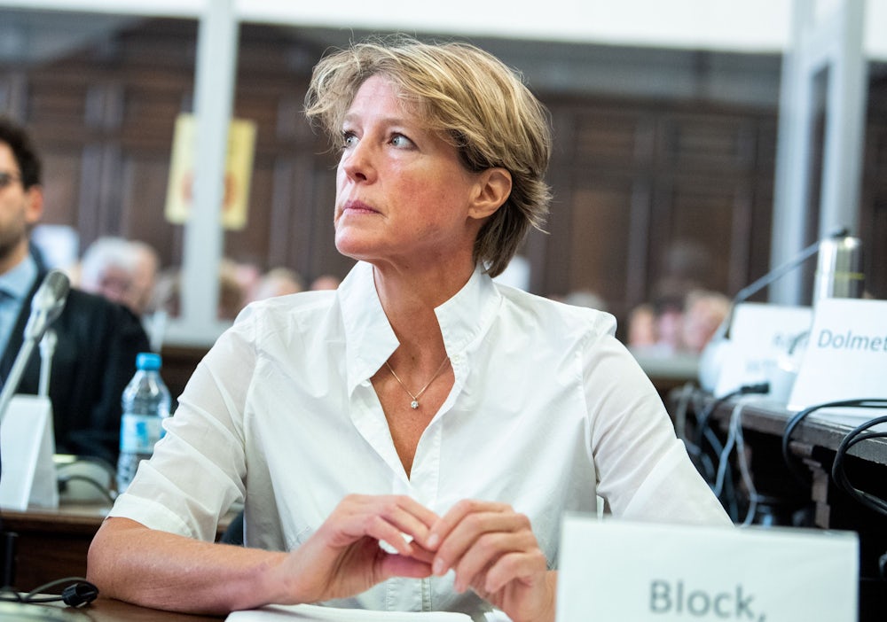 Christina Block verteidigt sich im Entführungsprozess