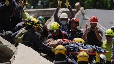 Rettungsaktion in Kolumbien nach Erdbeben