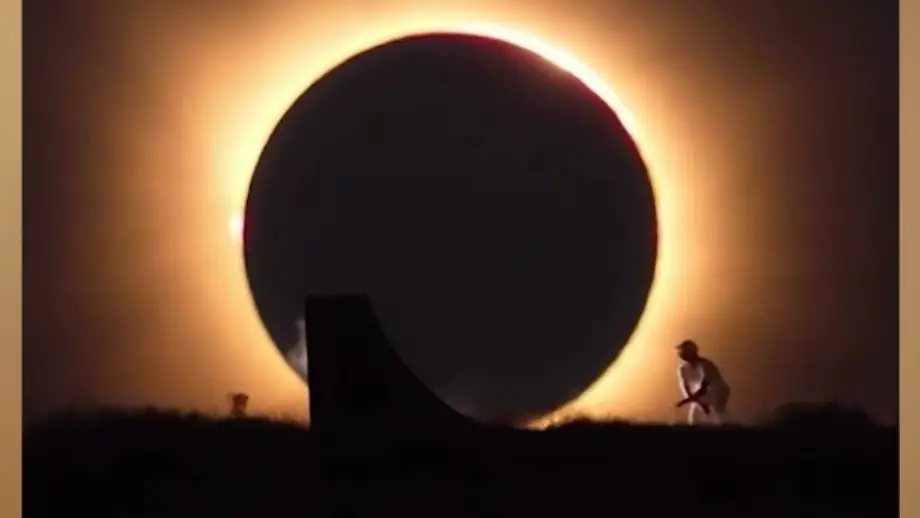 Skate-Profi Danny León nutzt Sonnenfinsternis für spektakuläre Aktion