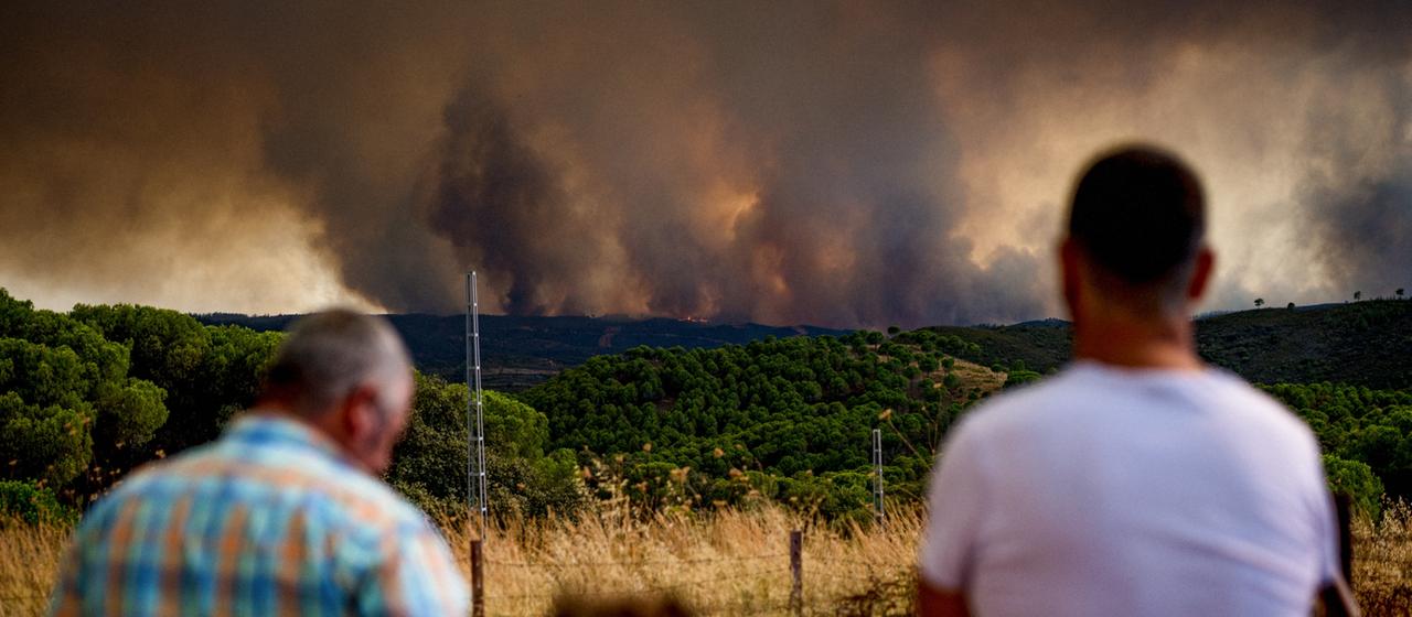 Waldbrände in Spanien und Frankreich: Evakuierungen und Feuerwehreinsätze