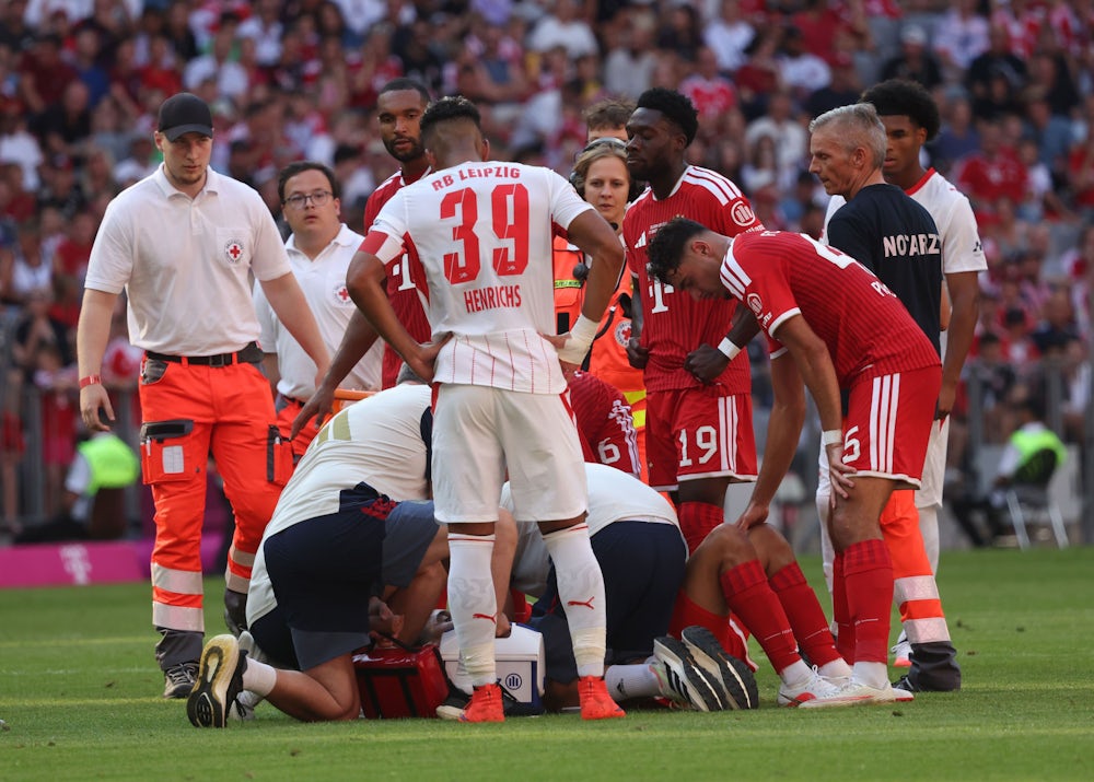 Besorgniserregende Szenen um Jamal Musiala beim Telekom Cup