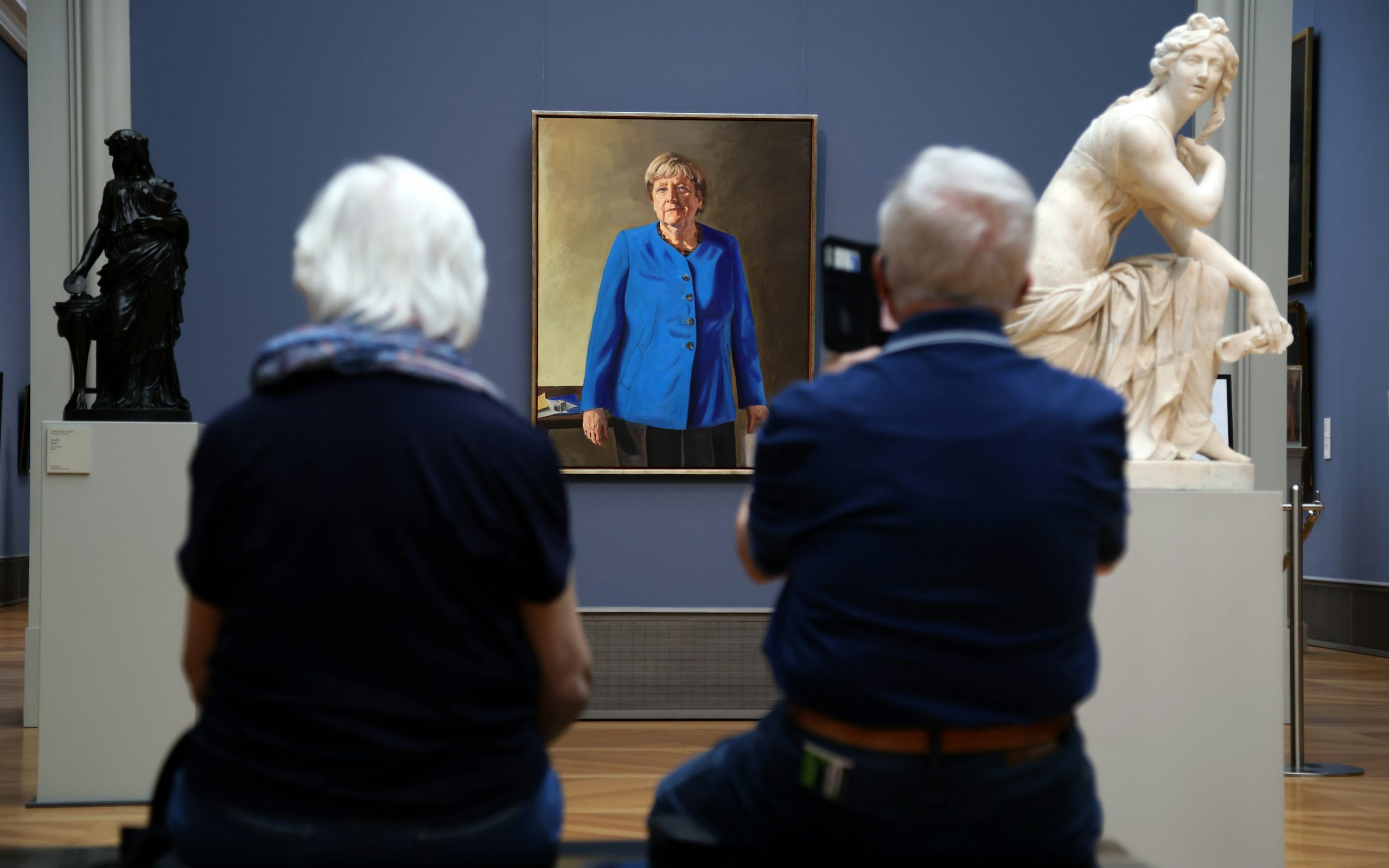 Angela Merkels Bild steigert Besucherzahlen im Bode-Museum