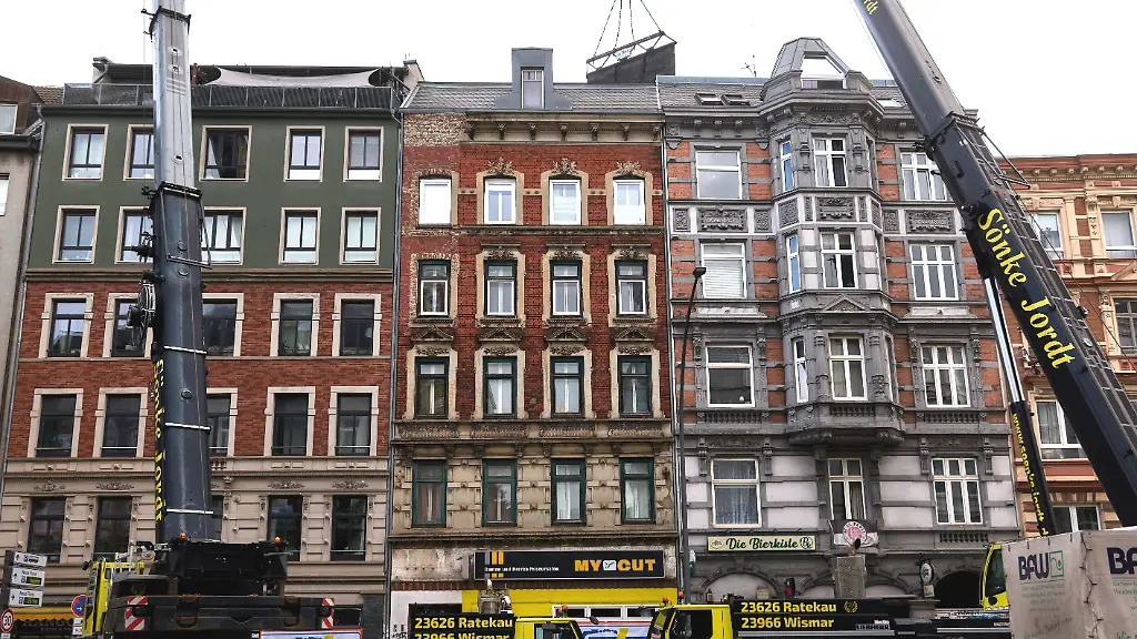 Ein Hausabbruch in Hamburg: Verluste für Bewohner